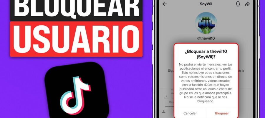 como bloquear cuentas en tiktok